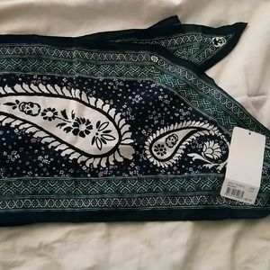 Zadig & Voltaire Silk Scarf Balck New with Tags